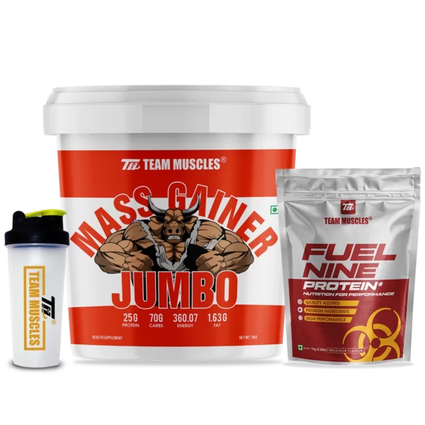 fuel nine protein 1kg front jumbo 5kg shaker